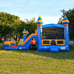 Blue20Ice20Combo202 1712169641 Blue Ice Bounce House slide combo (wet or Dry)