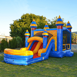 blue20ice20combo 1714067401 Blue Ice Bounce House slide combo (wet or Dry)