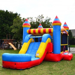 carnival20bounce20combo203 1712169266 Circus carnival Bounce House slide combo (wet or Dry)