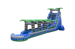 24ft Blue Crush single Line Water Slide Wet OR Dry